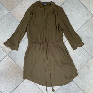 Vince Olive Green Knot Dress